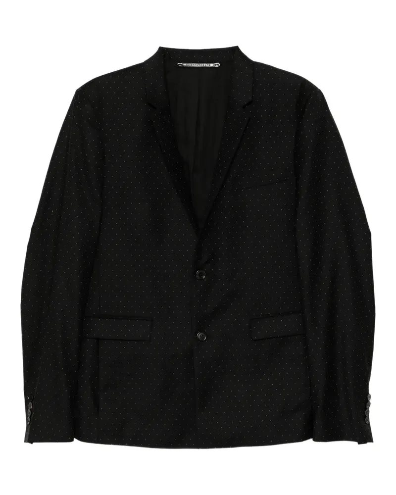Kris van Assche Sakko mit Mikro-Punktemuster - Schwarz Schwarz