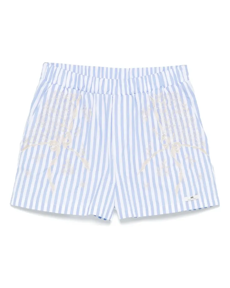 Elisabetta Franchi Gestreifte Shorts - Blau Blau