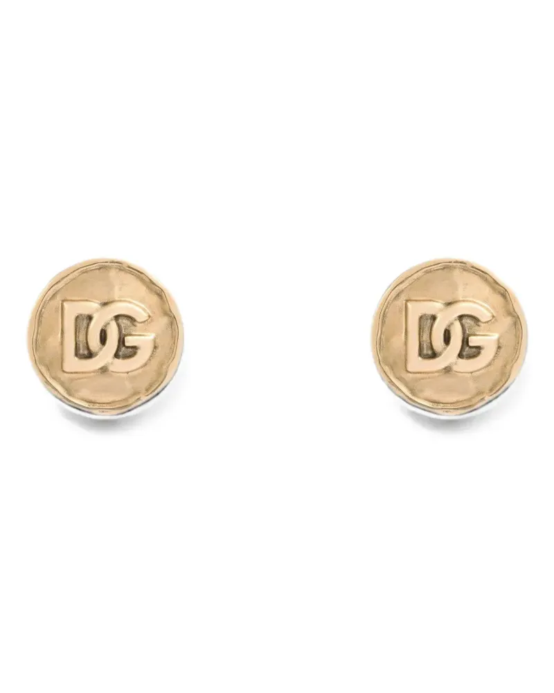 Dolce & Gabbana Ohrclips mit DG-Logo - Gold Gold