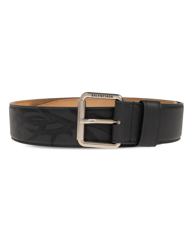Balenciaga Gemusterter Schnallengürtel - Grau Grau