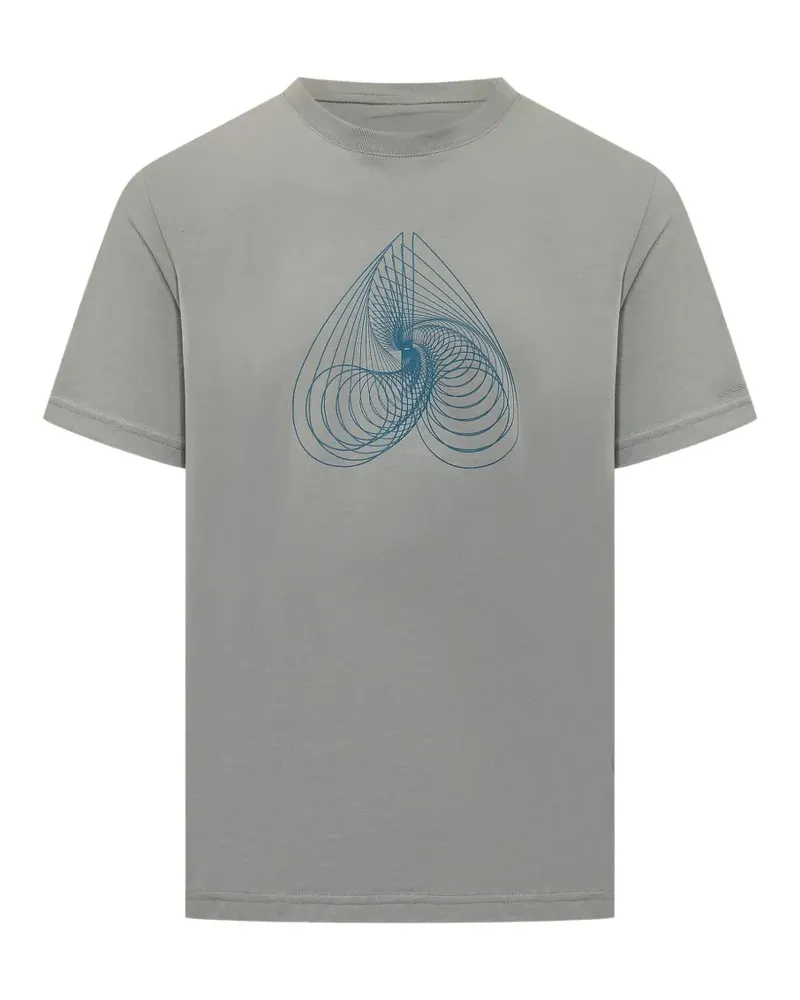 Moose Knuckles T-Shirt mit grafischem Print - Grau Grau