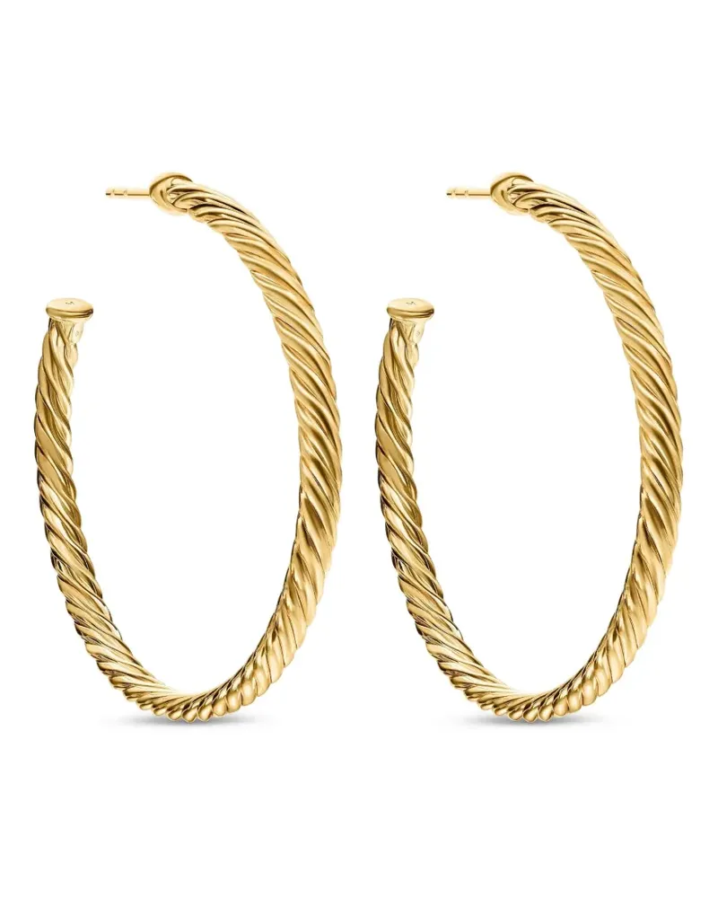 David Yurman 18kt Cablespira Gelbgoldcreolen Gold