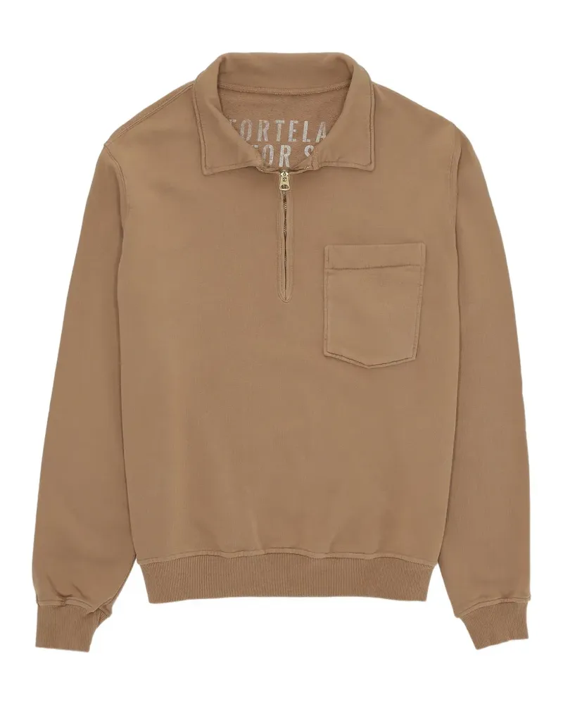 Fortela Yale quarter-zip sweatshirt - Braun Braun