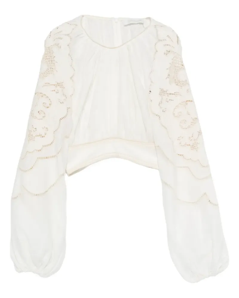 Zimmermann Bestickte Daylight Bluse - Weiß Weiß