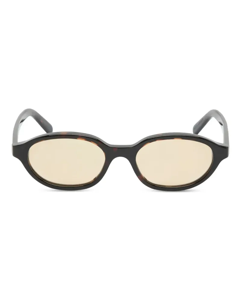 RETROSUPERFUTURE x MM6 oval-frame sunglasses - Braun Braun