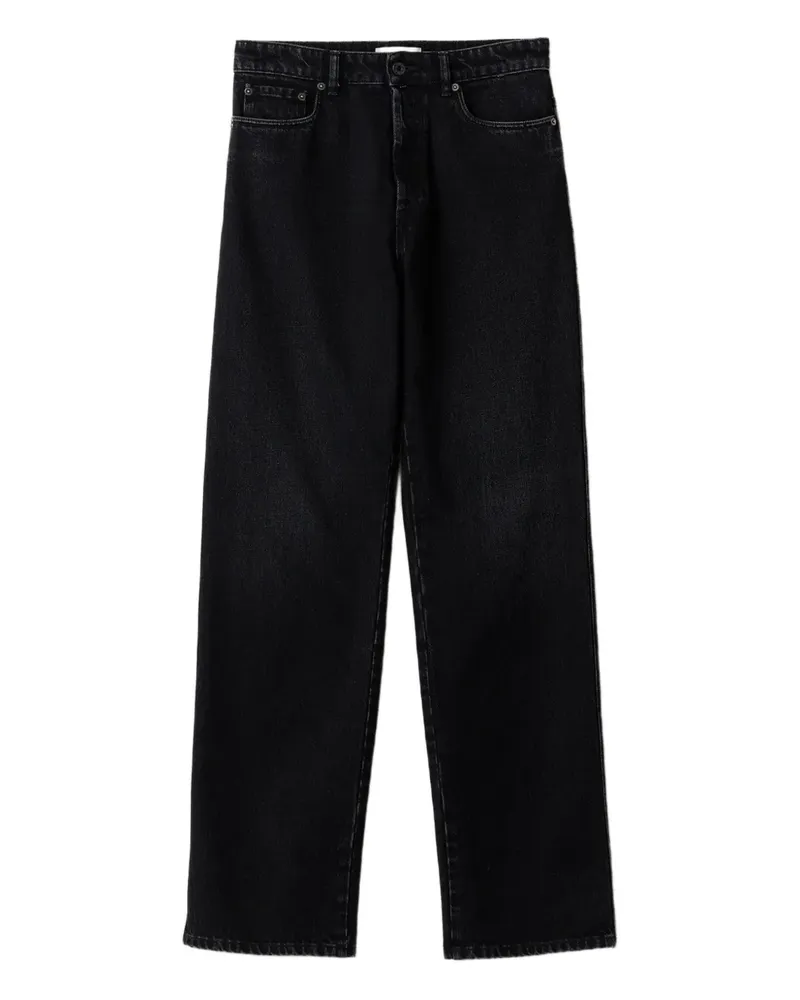 Miu Miu washed wtitching jeans - Schwarz Schwarz