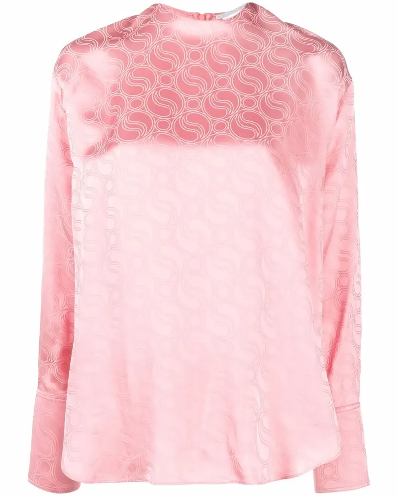 Stella McCartney Bluse mit geometrischem Muster - Rosa Rosa
