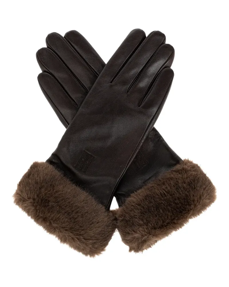 By Malene Birger Genna Handschuhe mit Shearling-Besatz - Braun Braun