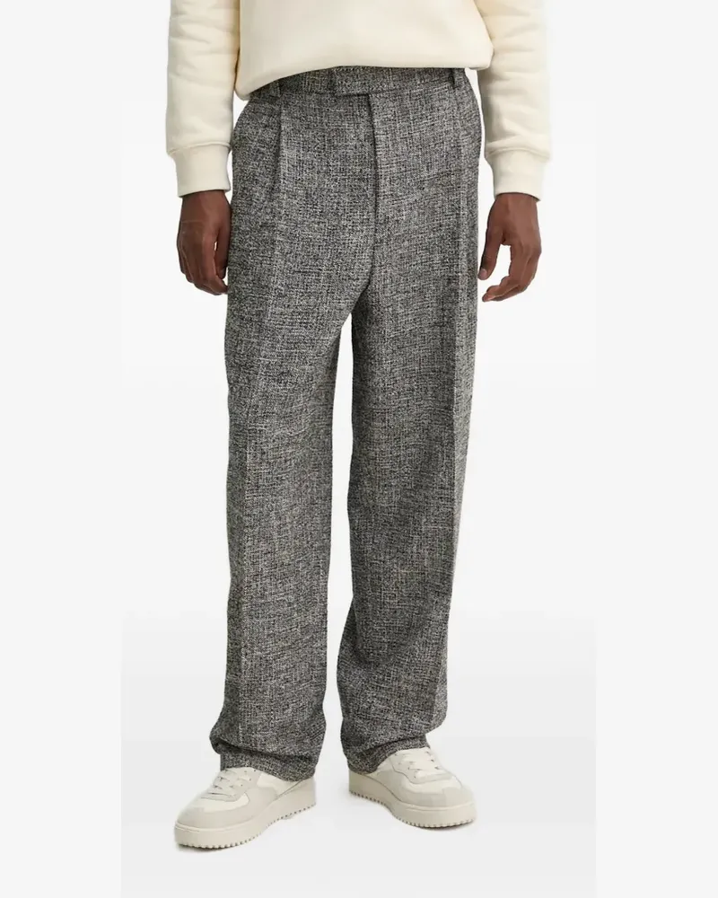 HUGO BOSS textured trousers - Grau Grau