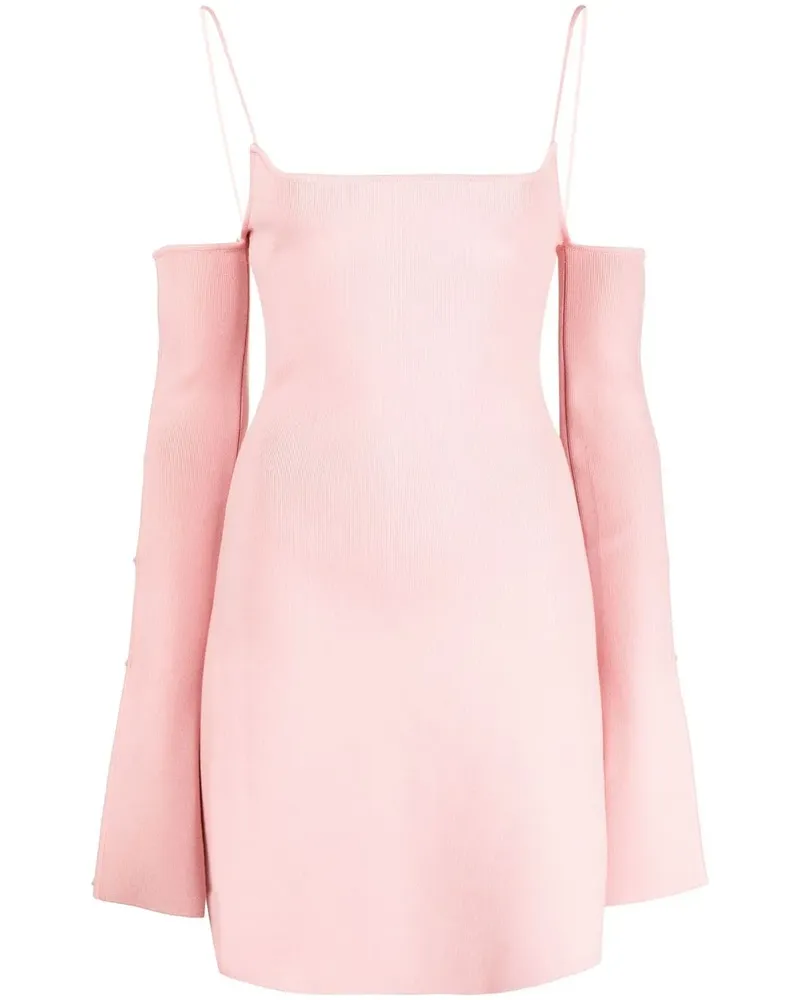 Mach & Mach Minikleid mit Kristallen - Rosa Rosa
