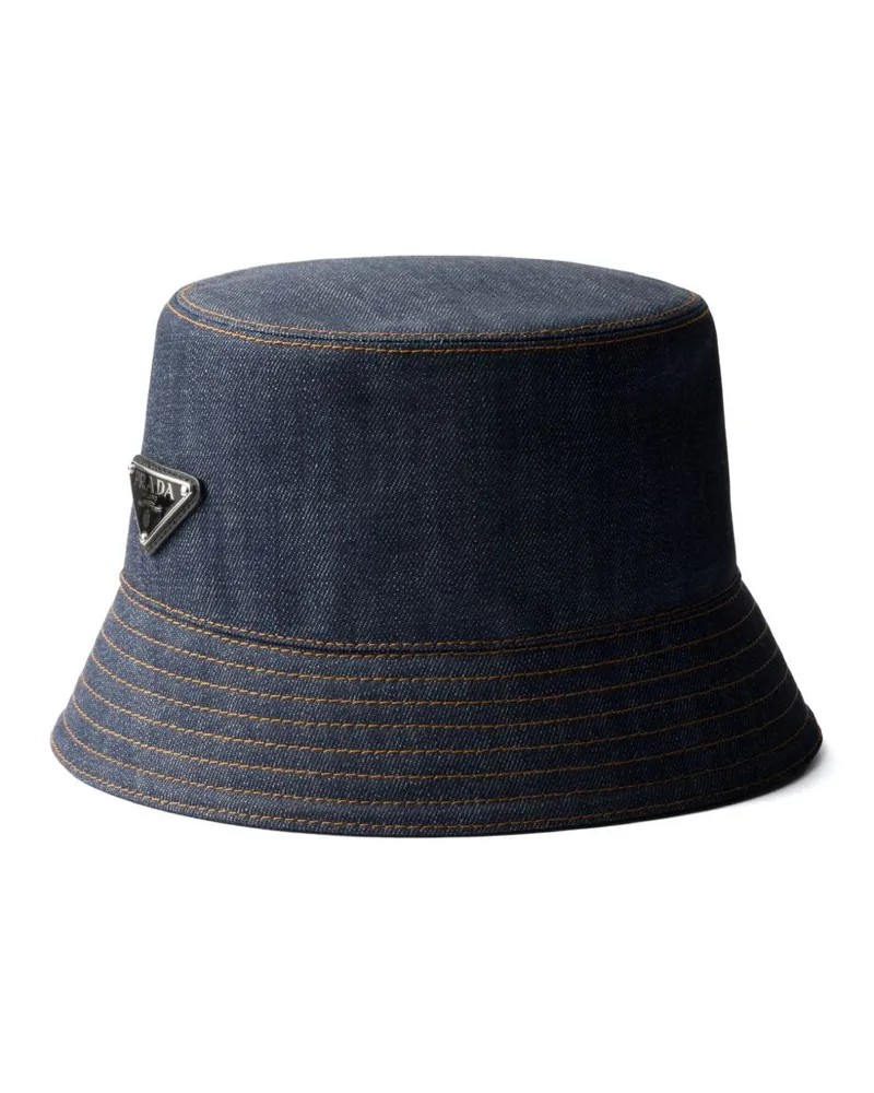 Prada Selvedge Jeans-Fischerhut - Blau Blau