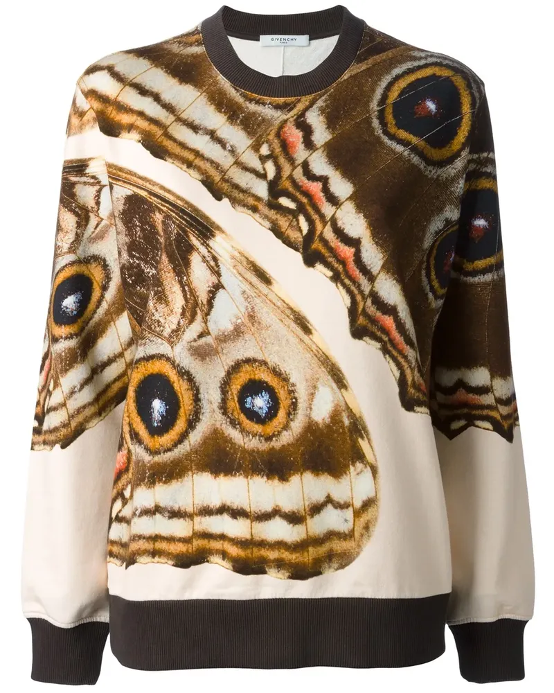 Givenchy butterfly print sweatshirt - Braun Braun