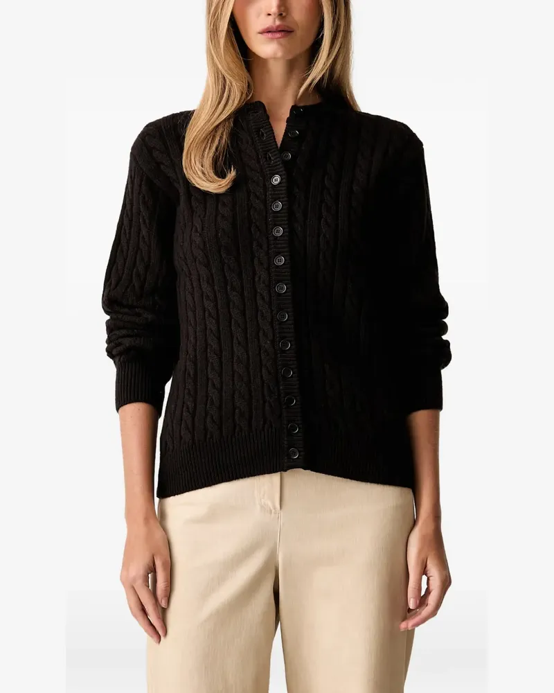 MSGM Cardigan mit Zopfmuster - Braun Braun