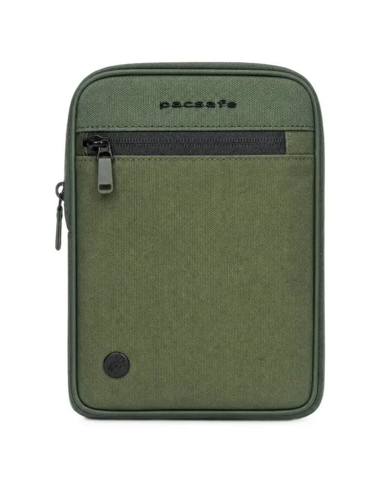 Piquadro Rucksack mit Logo-Print - Grün Grün