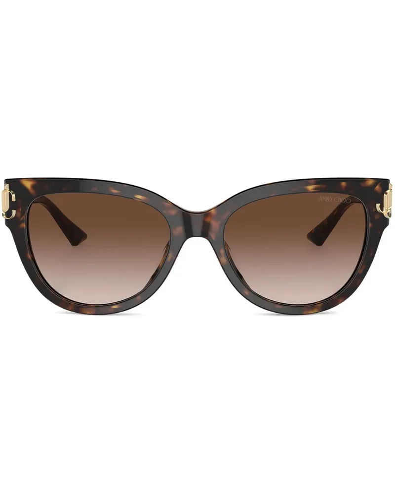 Jimmy Choo Sonnenbrille mit Cat-Eye-Gestell - Braun Braun