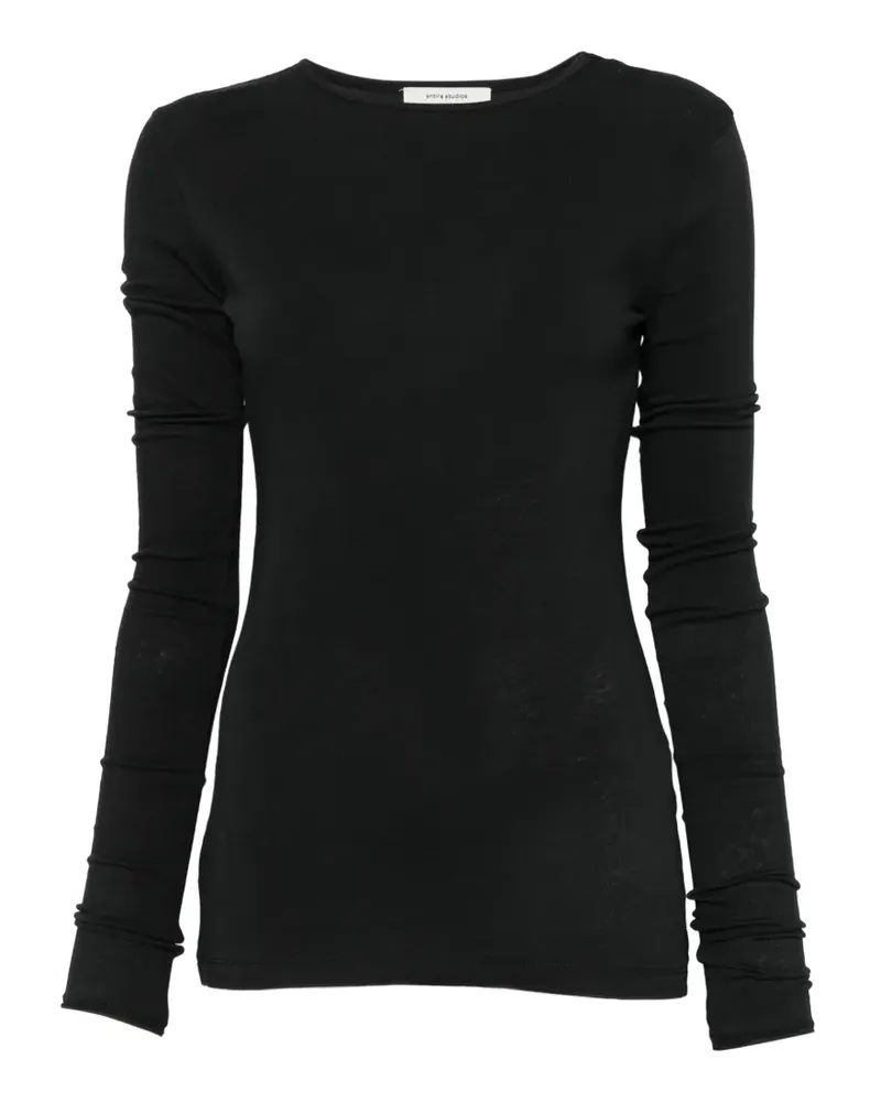 Entire Studios Klassisches Langarmshirt - Schwarz Schwarz