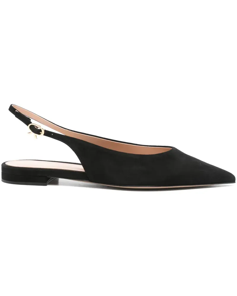 Gianvito Rossi Robbie Ballerinas - Schwarz Schwarz