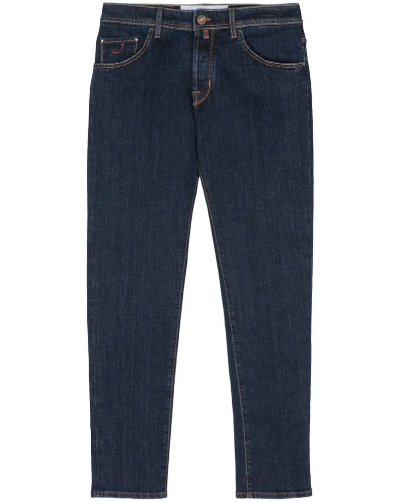 Jacob Cohën Klassische Slim-Fit-Jeans - Blau Blau