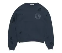 Sweatshirt im Distressed-Look - Blau