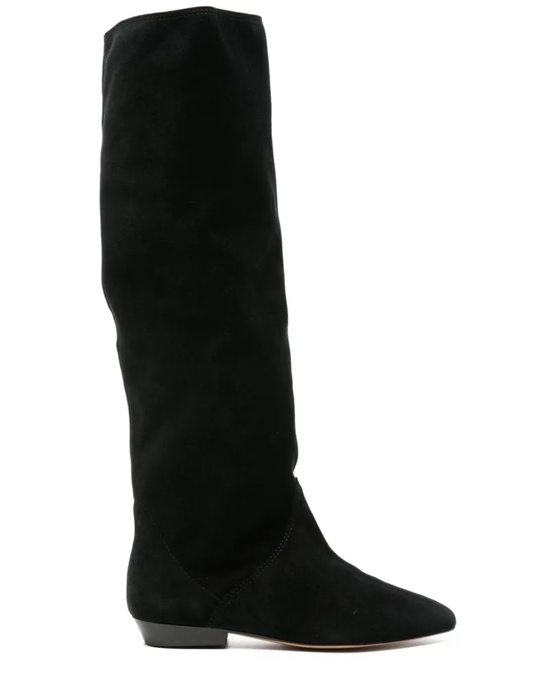Isabel Marant Sayla Stiefel aus Wildleder - Schwarz Schwarz