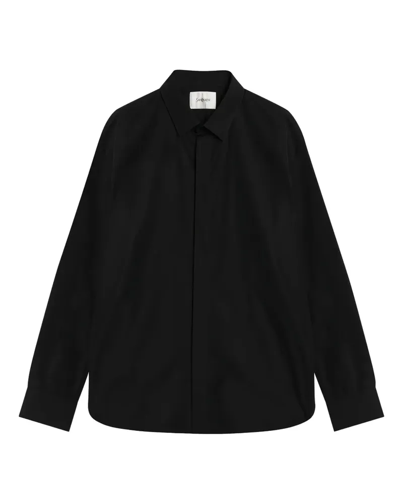 Saint Laurent Klassisches Hemd - Schwarz Schwarz