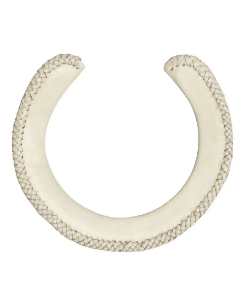 Johanna Ortiz Representative Rituals woven leather necklace - Nude Nude