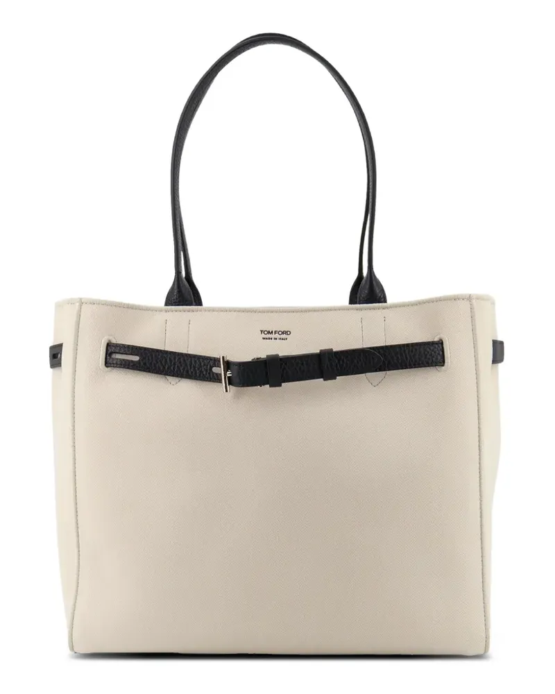 Tom Ford medium Audrey buckle tote bag - Nude Nude