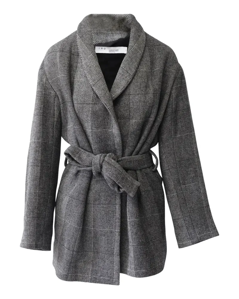 IRO Mantel mit Schalkragen - Grau Grau