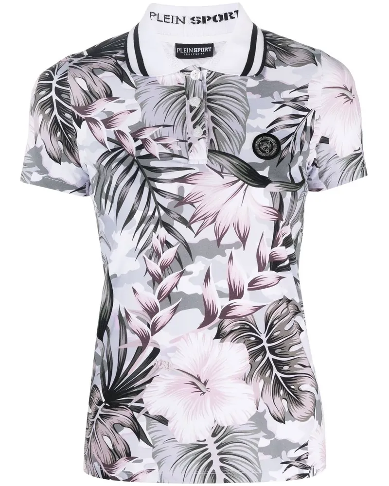 Philipp Plein Hemd mit Blumen-Print - Schwarz Schwarz