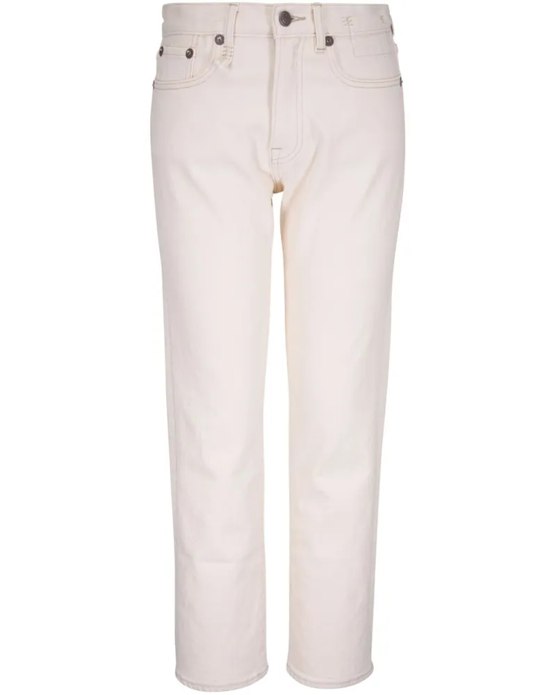 R13 Jeans mit geradem Bein - Weiß Weiß