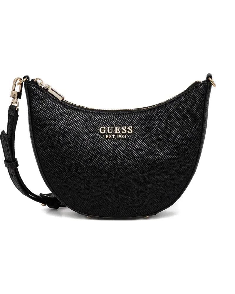 Guess Umhängetasche mit Logo-Schild - Schwarz Schwarz
