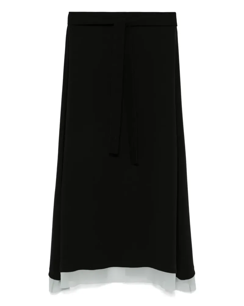 Fendi Rock aus Seide - Schwarz Schwarz