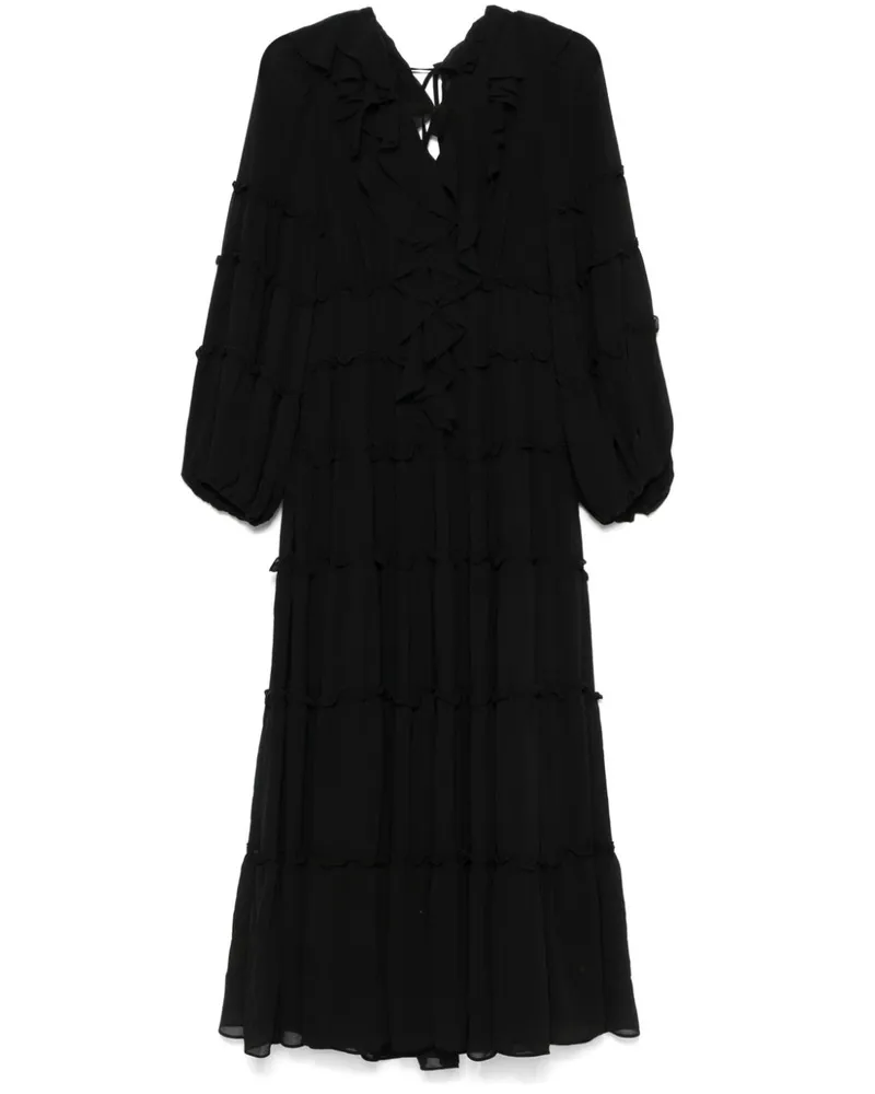 Aje. Protea Maxikleid - Schwarz Schwarz