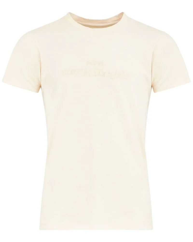 Maison Margiela T-Shirt mit Logo-Stickerei - Nude Nude