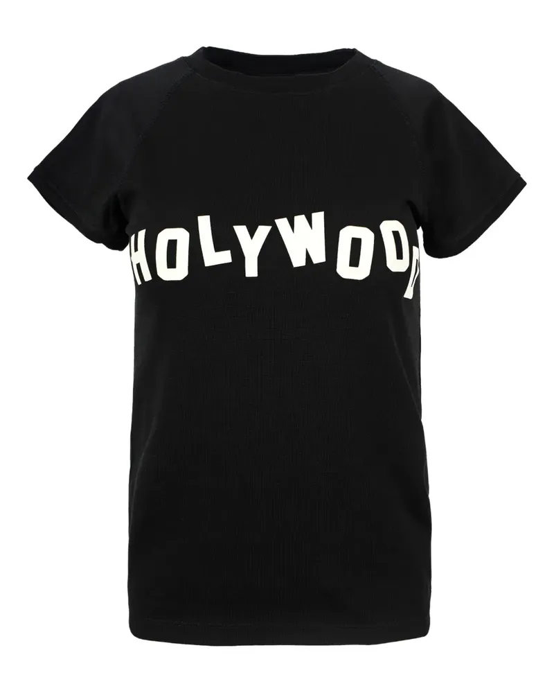 Loewe T-Shirt mit Hollywood-Print - Schwarz Schwarz