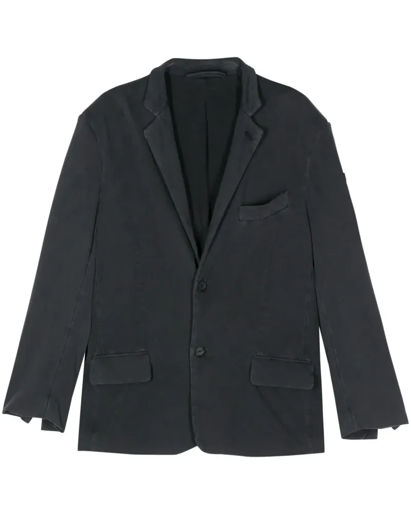 Balenciaga Sakko mit Logo-Patch - Schwarz Schwarz