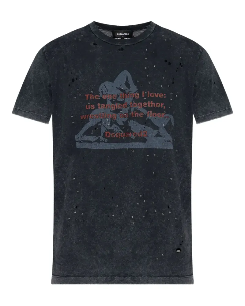 Dsquared2 T-Shirt mit Print - Grau Grau