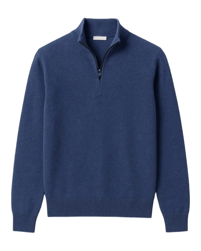 PIACENZA 1733 cashmere quarter-zip sweatshirt - Blau Blau