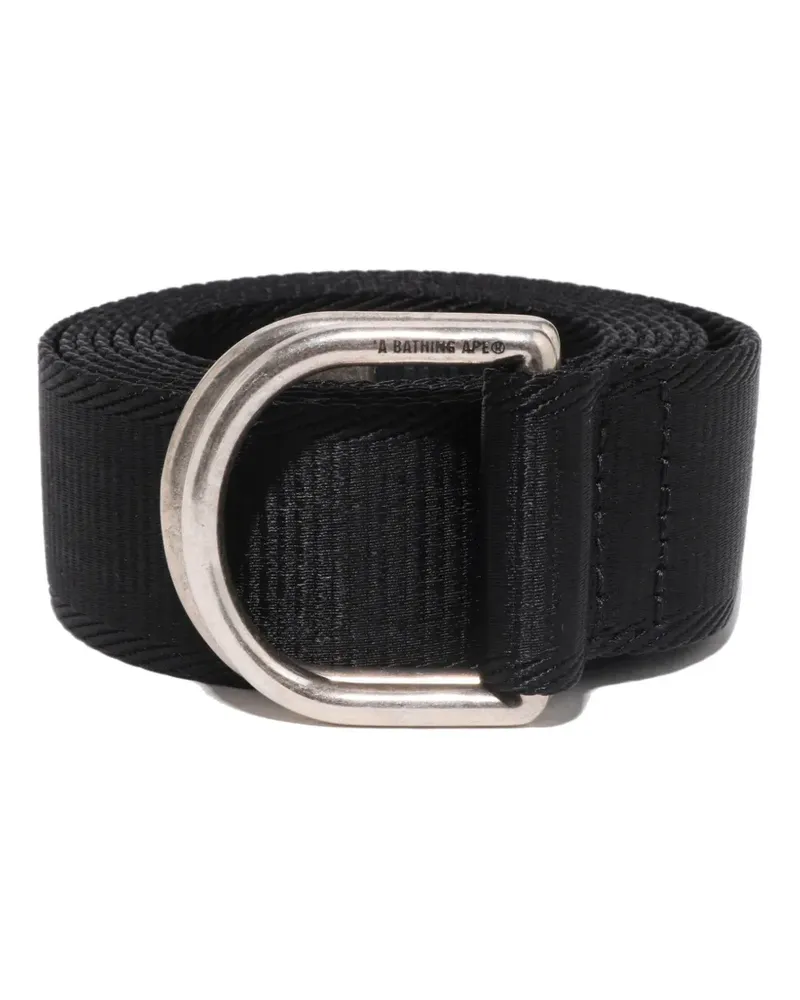 BAPE logo buckle belt - Schwarz Schwarz