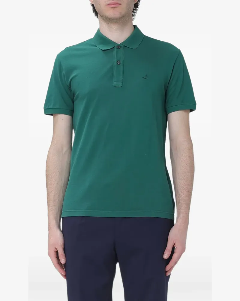 Brooksfield Poloshirt mit Logo-Stickerei - Grün Grün