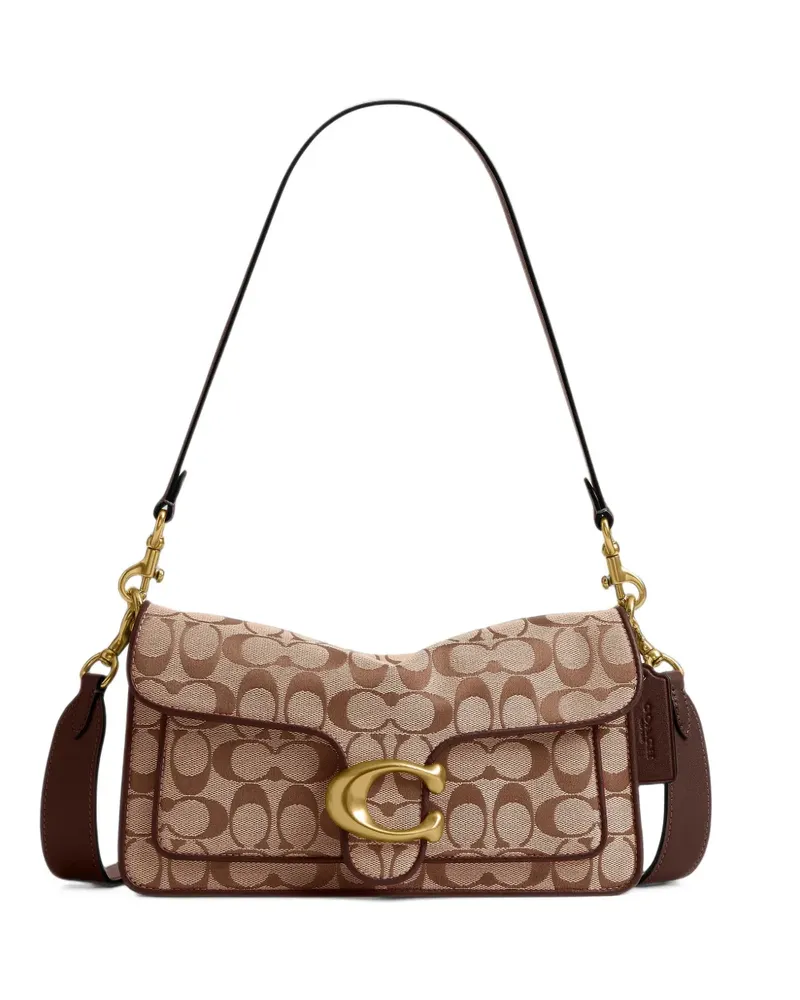 Coach Tabby Schultertasche aus Signature-Jacquard 26cm - Nude Nude
