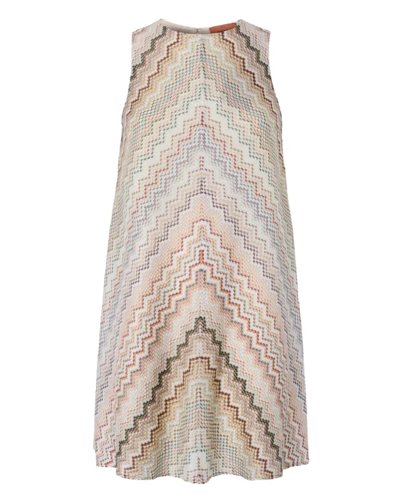 Missoni Minikleid mit Muster - Nude Nude