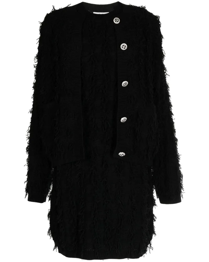 b+ab Cardigan mit Knöpfen - Schwarz Schwarz