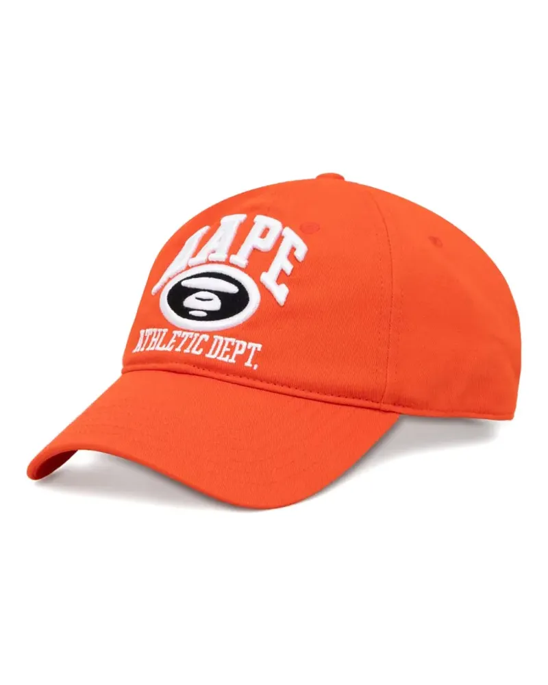 BAPE Baseballkappe mit Logo-Stickerei - Orange Orange