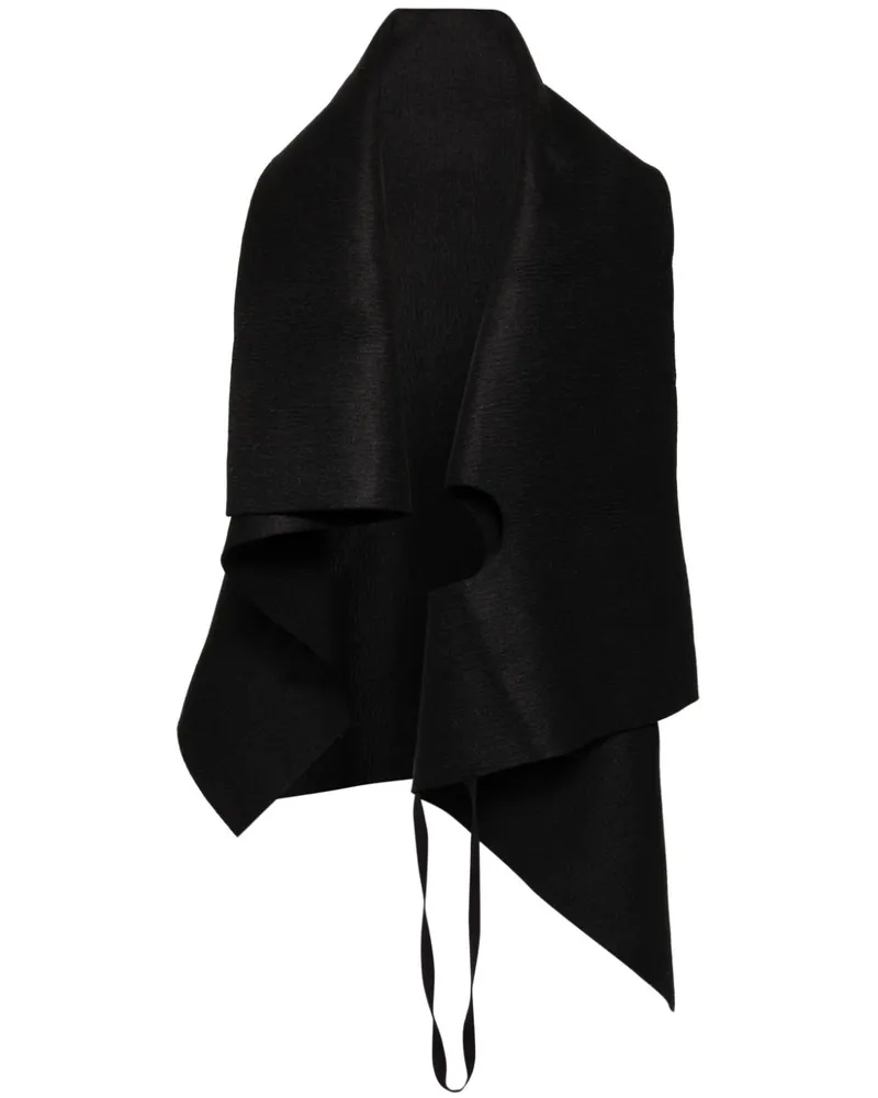 Boris Bidjan Saberi Cape aus Wolle - Schwarz Schwarz