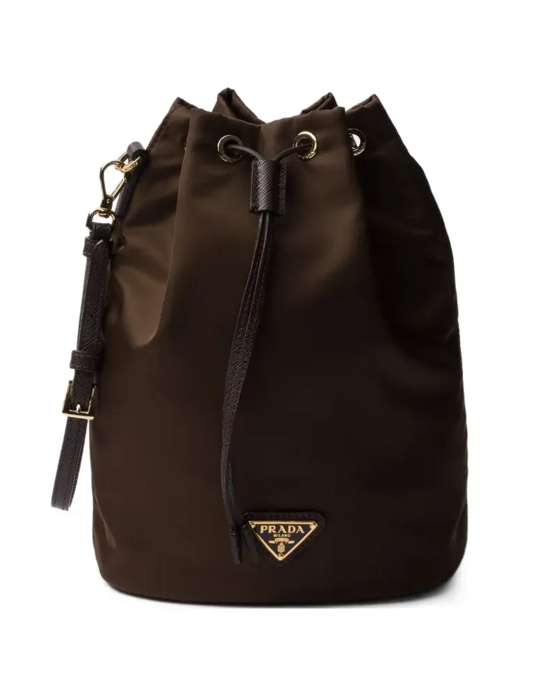 Prada Re-Nylon Clutch - Braun Braun