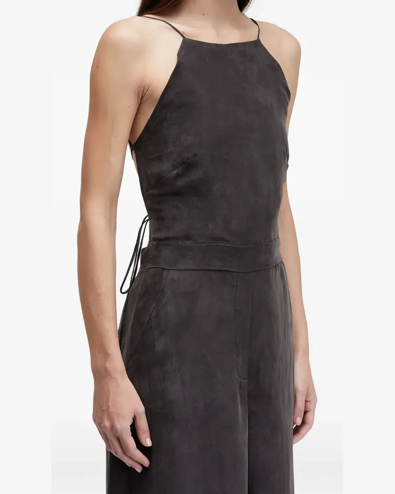 Osklen Rückenfreier Jumpsuit mit Riemen - Grau Grau