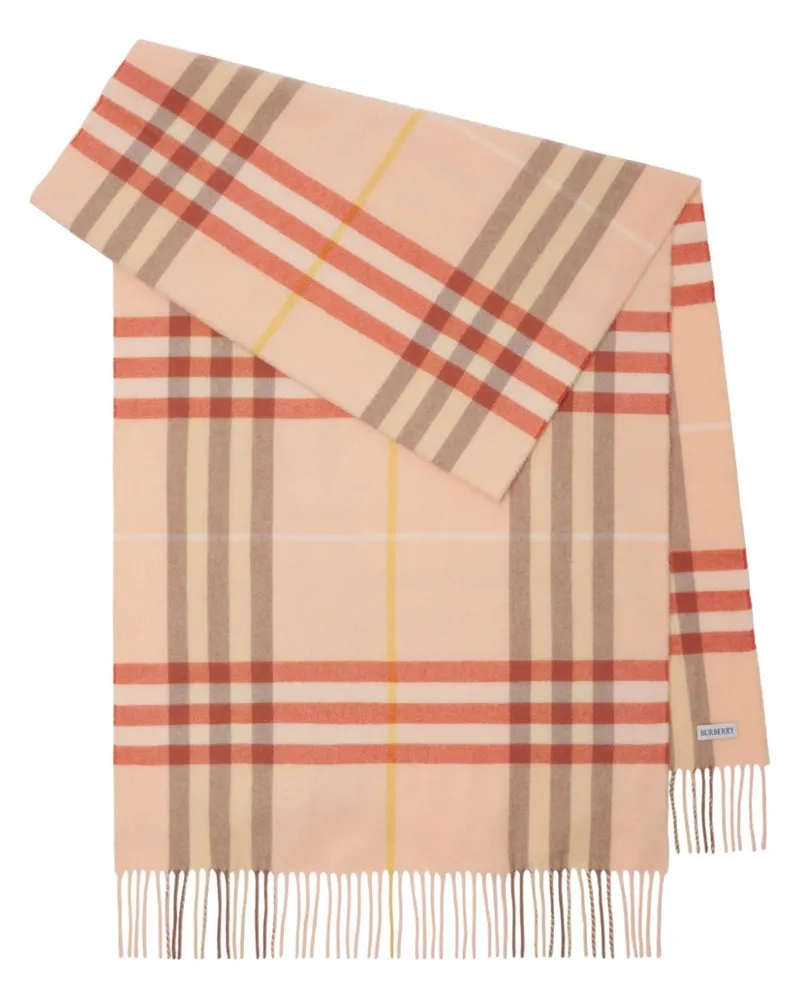 Burberry Wide Check Schal - Rosa Rosa