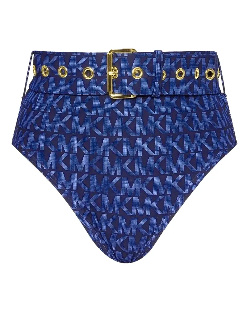 Michael Kors logo belted biking briefs - Blau Blau