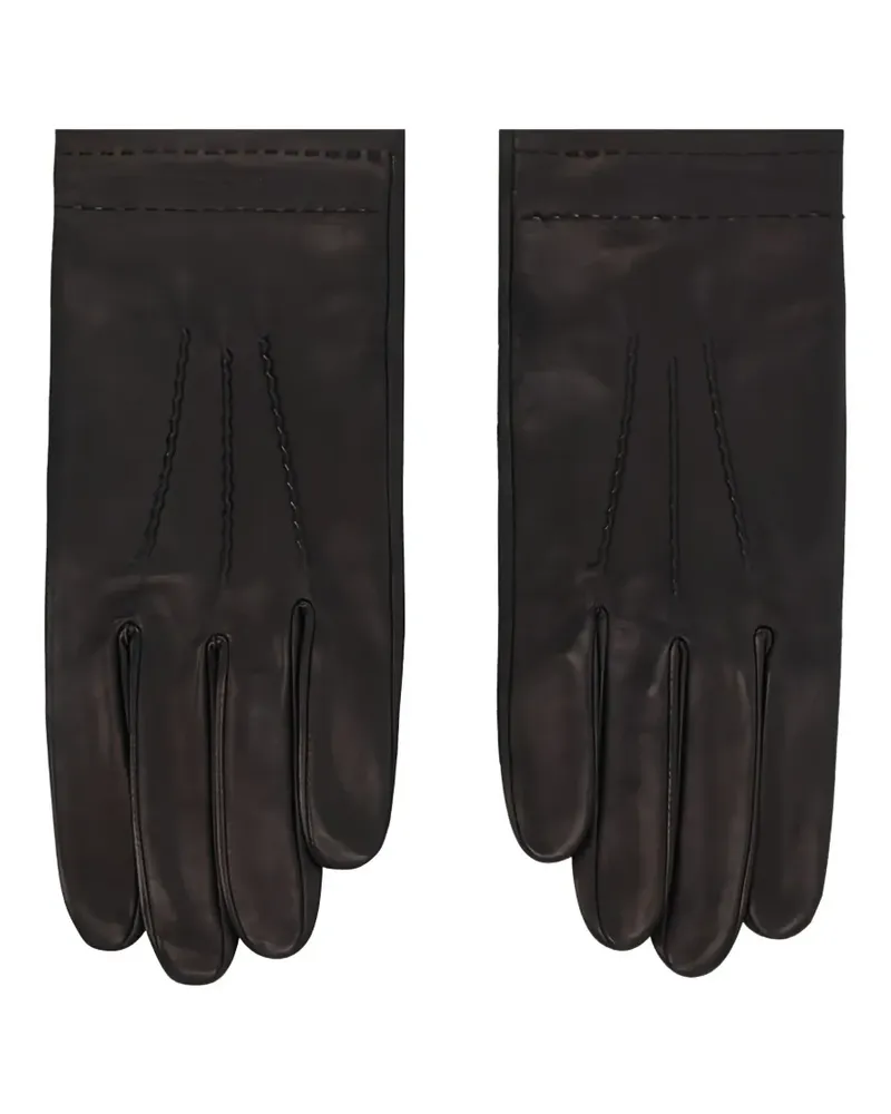 Longchamp stitched gloves - Schwarz Schwarz